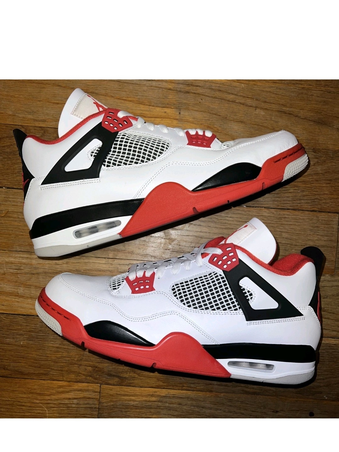 Size 10 - Jordan 4 Retro Og Mid Fire Red. Authentic